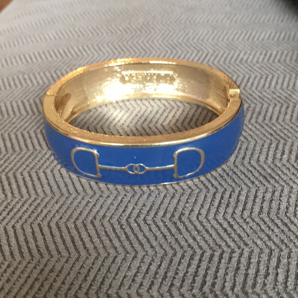 Blue and gold cuff